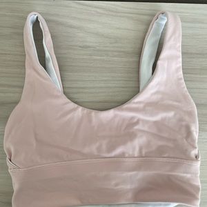 Lululemon Baby Pink Reversible Sports Bra